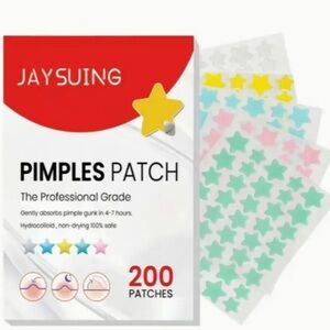 💞 New Pack of 200 Colorful Star Shaped Hydrocolloid Pimple Patches
